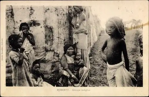 Ak Dschibuti, Einheimische Frauen und Kinder