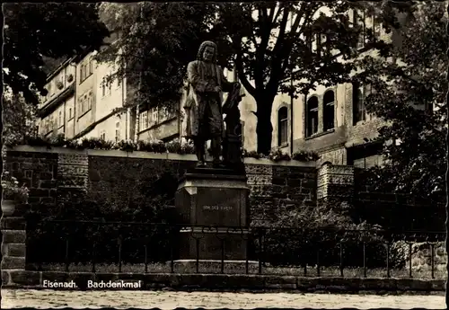 Ak Lutherstadt Eisenach in Thüringen, Bachdenkmal