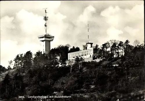 Ak Jena in Thüringen, Landgrafenhaus mit Aussichtsturm