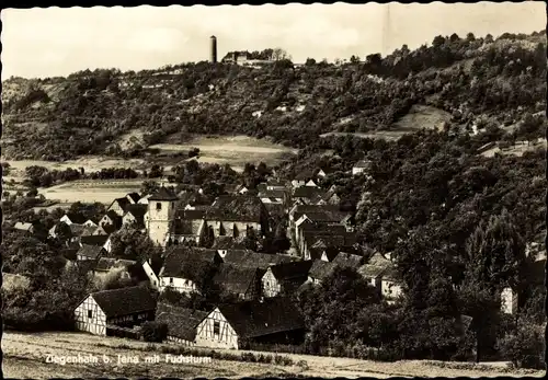 Ak Ziegenhain Jena in Thüringen, Panorama mit Fuchsturm