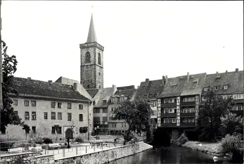 Foto Ak Erfurt in Thüringen, Krämerbrücke, Turm