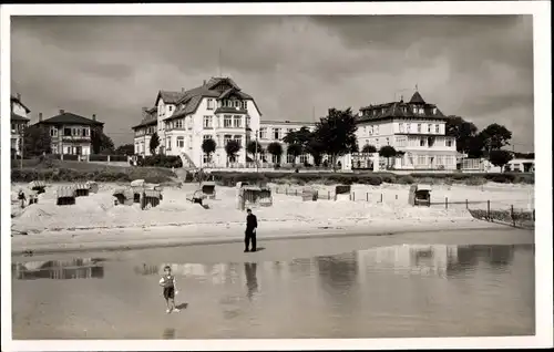 Ak Ostseebad Scharbeutz in Ostholstein, Blick auf den Ort, Teilansicht