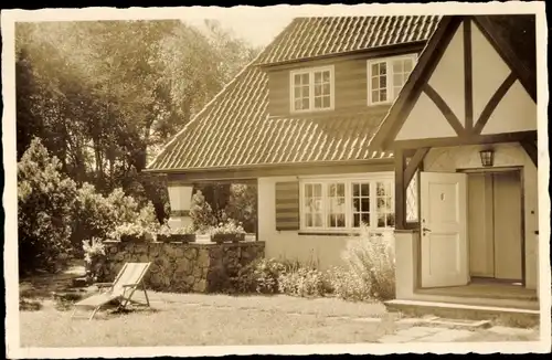 Ak Ostseebad Scharbeutz in Ostholstein, Landhaus, Liegestuhl