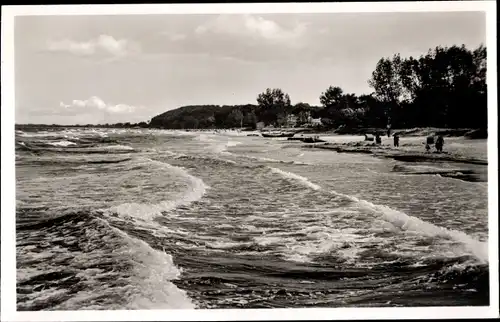 Ak Ostseebad Scharbeutz in Ostholstein, Strand, Wellen