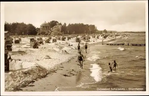 Ak Ostseebad Scharbeutz in Ostholstein, Strandleben