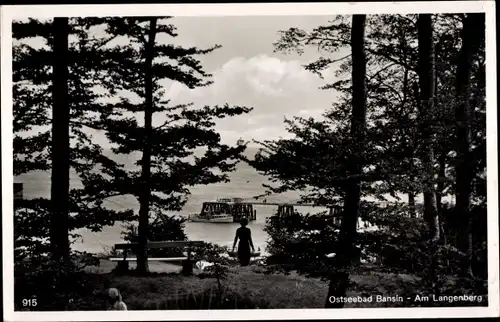 Foto Ak Ostseebad Bansin Heringsdorf auf Usedom, Am Langenberg