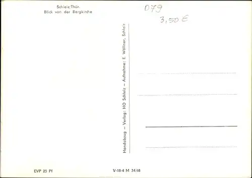 Ak Schleiz im Vogtland Thüringen, Blick auf den Ort