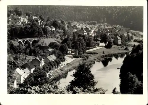 Ak Ziegenrück an der Saale Thüringen, Blick vom Schlossberg