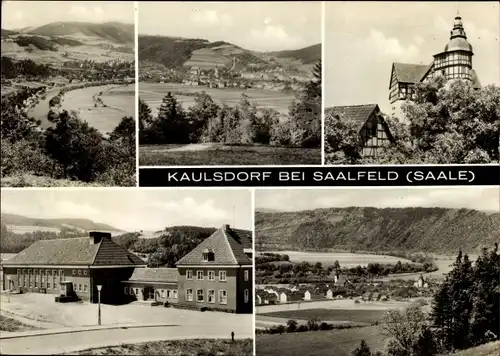 Ak Kaulsdorf an der Saale, Ortspanorama, Teilansicht