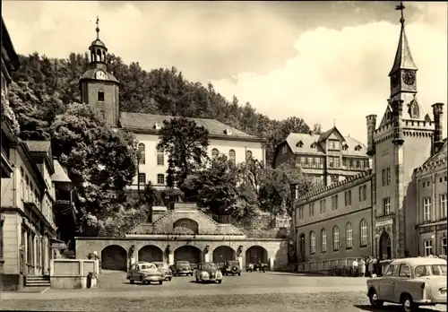 Ak Leutenberg in Thüringen, Markt, Rathaus