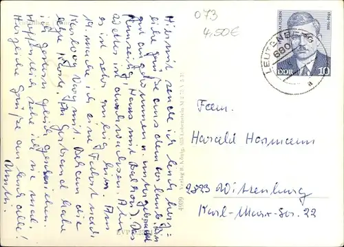 Ak Leutenberg in Thüringen, Straßenpartie, Brunnen