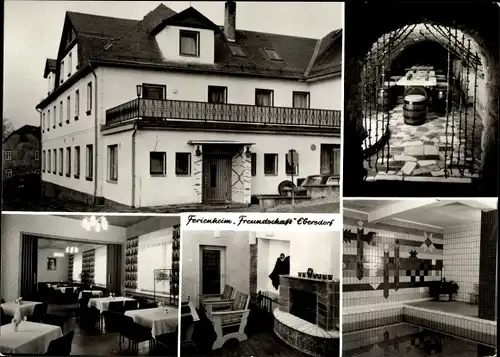 Ak Ebersdorf in Thüringen, Ferienheim Freundschaft, Speisesaal, Schankkeller