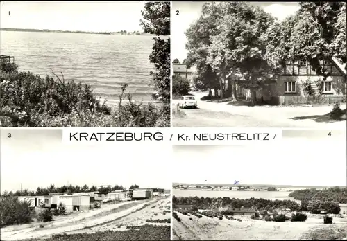 Ak Kratzeburg in Mecklenburg, Käbelicksee, Campingplatz C 36, Bungalows