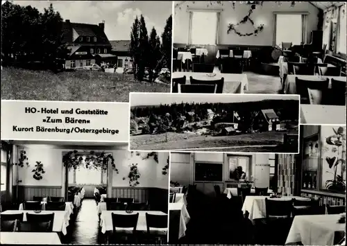Ak Bärenburg Altenberg im Erzgebirge, HO Hotel und Gaststätte Zum Bären