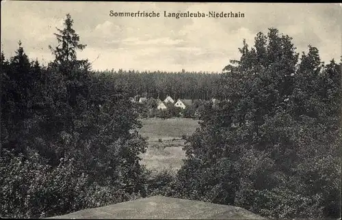 Ak Langenleuba Niederhain Thüringen, Panorama