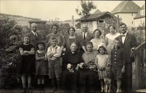 Foto Ak Bad Kissingen Unterfranken Bayern, Familiengruppenfoto