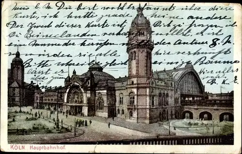 Ak Köln am Rhein, Hauptbahnhof