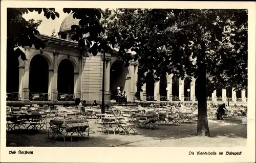 Ak Bad Harzburg am Harz, Wandelhalle im Badepark
