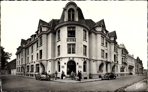 Ak Berck Plage Pas de Calais, Hotel Regina, Centre des Conges payes des Houllieres du Nord