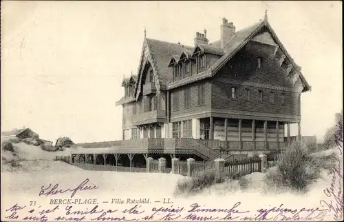 Ak Berck Plage Pas de Calais, Villa Rotschild