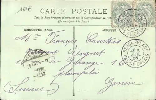 Ak Berck Plage Pas de Calais, Villa Rotschild