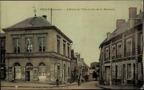 Ak Nestlé Somme, Rathaus, Rue de la Monnaie