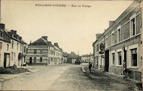 Ak Vidame Somme de Mollien, Rue de Camps