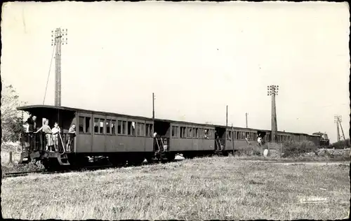 Ak Cayeux Somme, Der kleine Zug