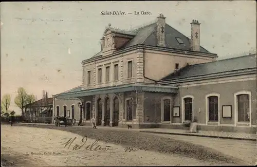 Ak Saint Dizier Haute Marne, Der Bahnhof