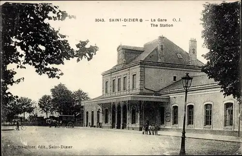 Ak Saint Dizier Haute Marne, Der Bahnhof