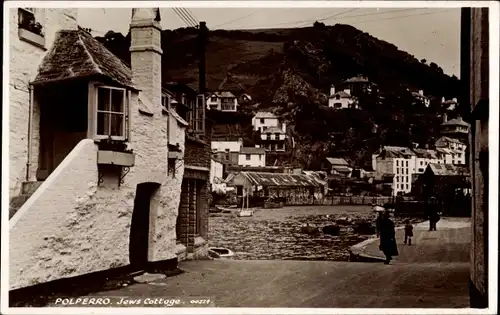 Ak Polperro Cornwall, Jews Cottage