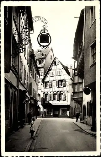 Ak Colmar Kolmar Haut Rhin, Rue Mercière, Hutgeschäft