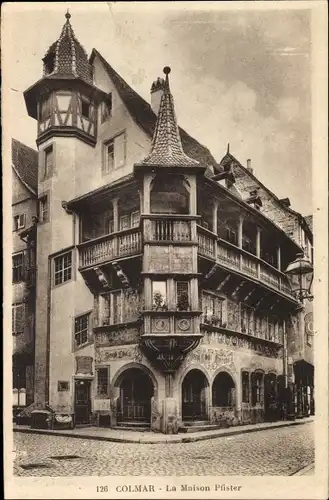 Ak Colmar Kolmar Alsace Haut Rhin, Das Pfister-Haus