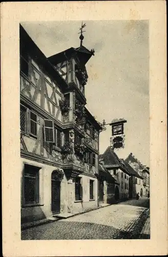 Ak Turckheim Haut Rhin Elsaß, Hotel des Deux Clefs