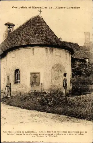 Ak Katzenthal Haut-Rhin, Schlosskapelle