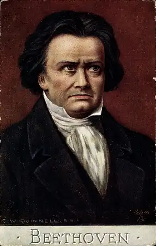 Künstler Ak Quinnell, Komponist Ludwig van Beethoven