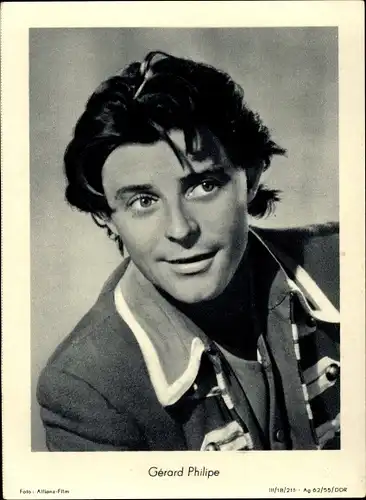 Ak Schauspieler Gérard Philipe, Portrait