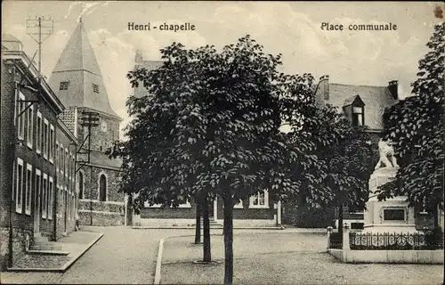 Ak Heinrichskapelle Welkenraedt Wallonien Lüttich, Platz, Denkmal