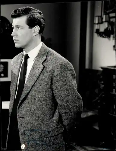 Foto Schauspieler Hansjörg Felmy, Portrait, Autogramm, Filmszene