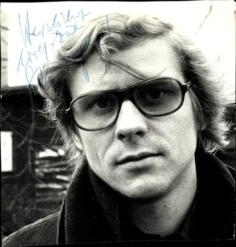 Foto Schauspieler Wolf-Dietrich Sprenger, Autogramm, Brille