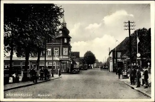 Ak Bad Bramstedt in Holstein, Marktplatz