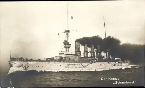Ak Deutsches Kriegsschiff SMS Scharnhorst, Großer geschützter Kreuzer, Kaiserliche Marine