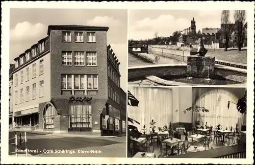 Ak Bad Cleve Kleve am Niederrhein, Konditorei, Cafe Schürings, Hagsche Straße, Innenansicht