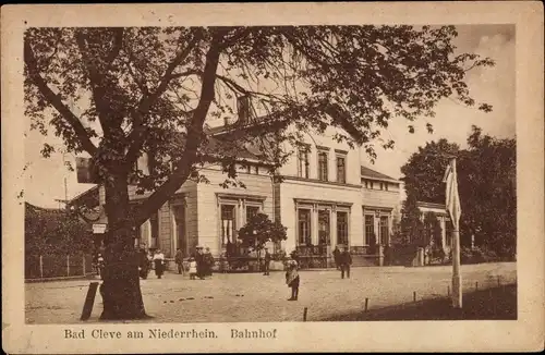 Ak Bad Cleve Kleve am Niederrhein, Bahnhof