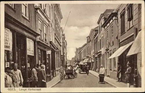 Ak Goes Zeeland Niederlande, Lange Kerkstraat