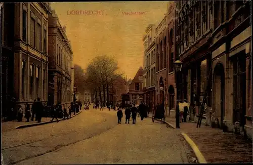 Ak Dordrecht Südholland Niederlande, Vischstraat