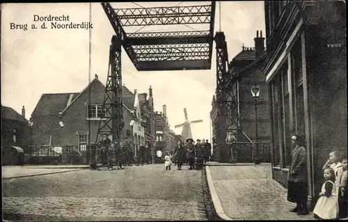 Ak Dordrecht Südholland Niederlande, Noorderdijk, Brücke