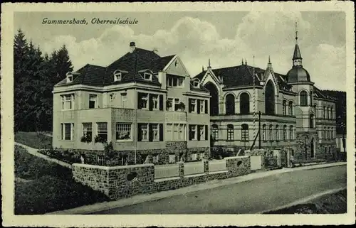 Ak Gummersbach im Oberbergischen Kreis, Oberrealschule