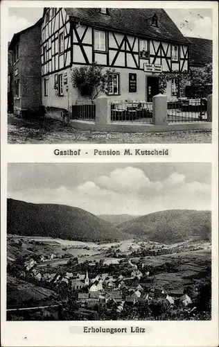 Ak Lütz im Hunsrück, Gasthof Zur Lützer Schweiz, Panorama