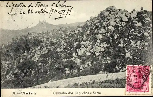 Ak Sintra Cintra Portugal, Caminho dos Capuchos e Serra